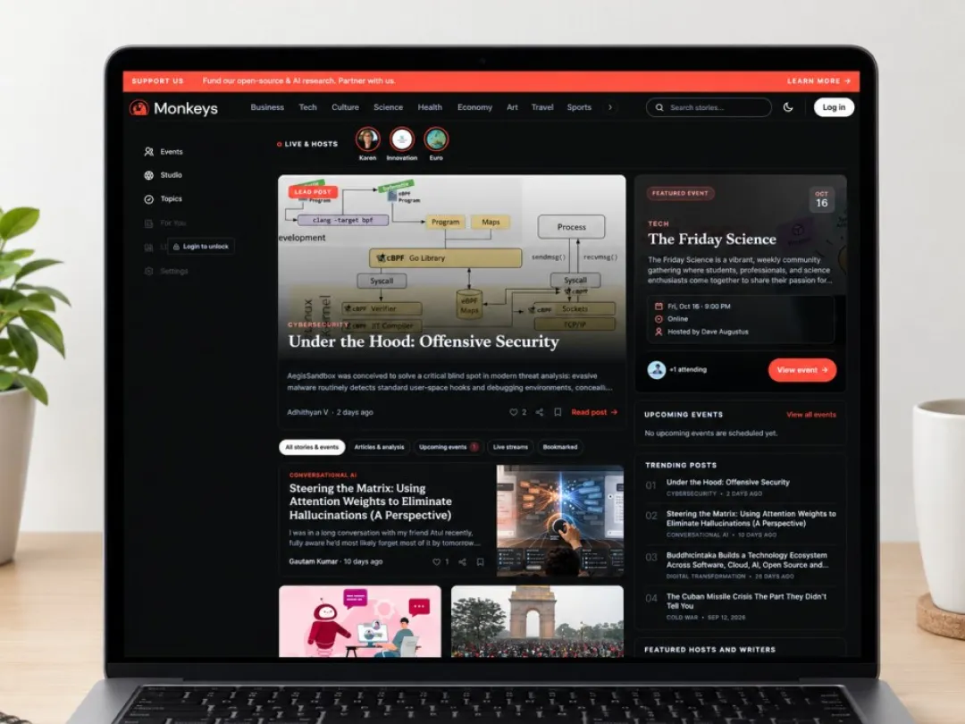 Monkeys - Open-Source Content & Community Platform